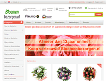 Tablet Screenshot of bloemenbezorgen.nl